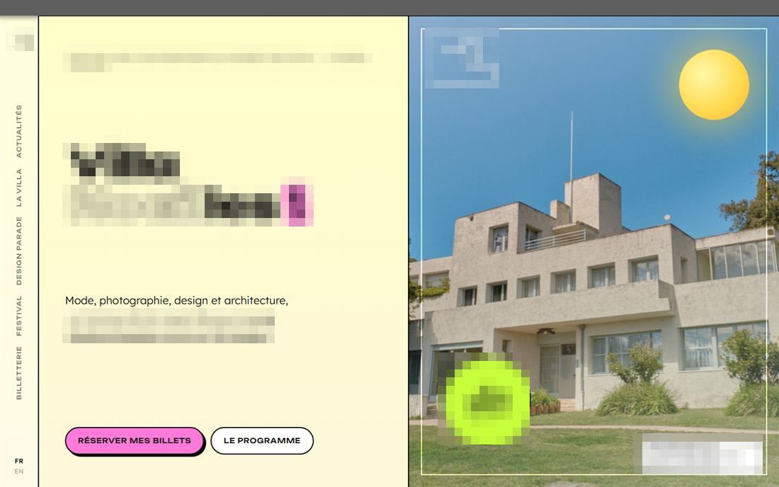 Concept de refonte pour la villa Noailles